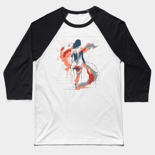 geometric woman Baseball T-Shirt